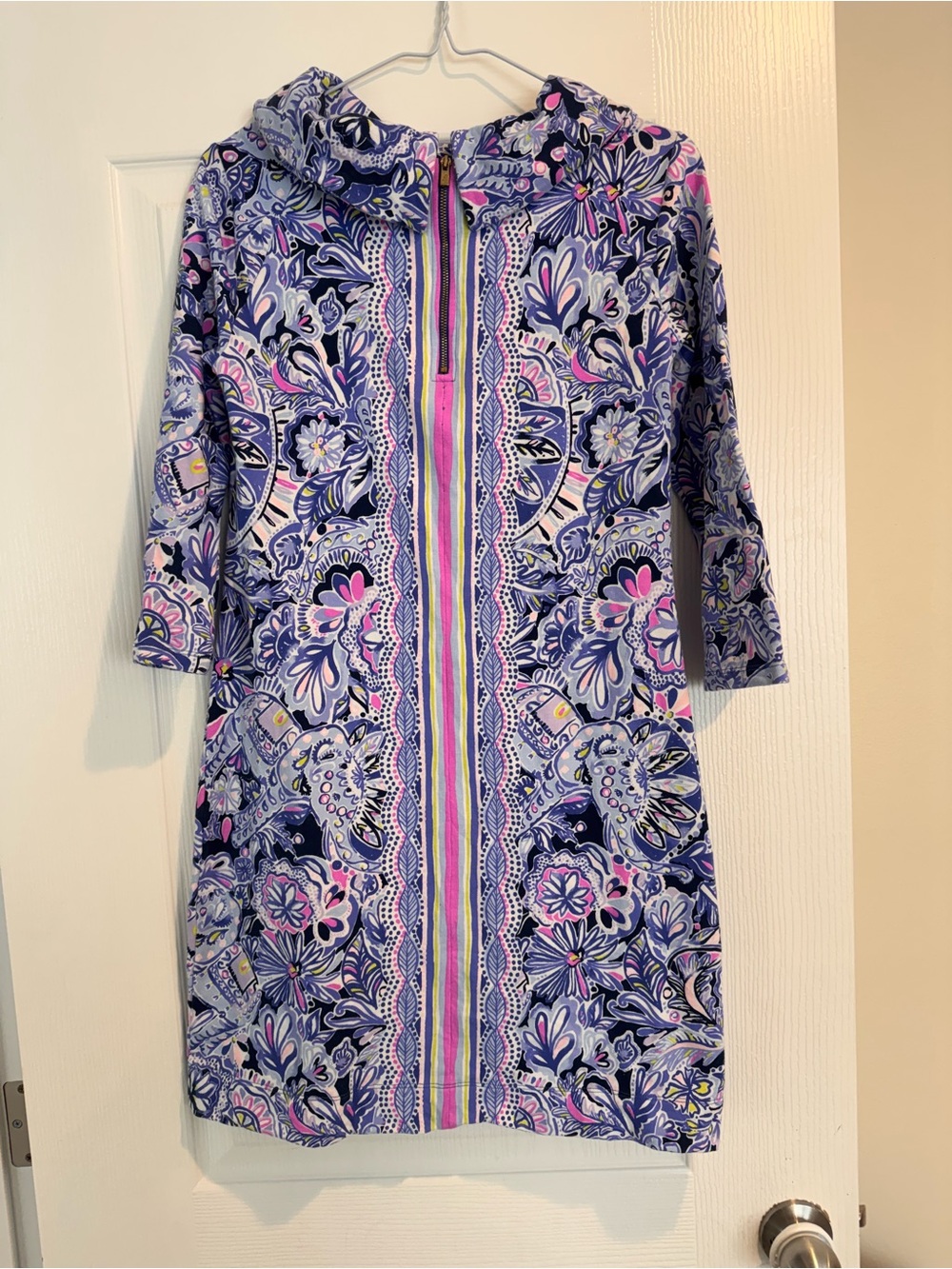 Lilly Pulitzer xs Zip-Front Floral  dress